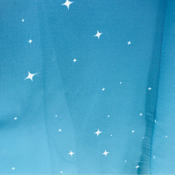 Wayward Fancies Ombre Star Drop Waist Midi Dress Blue Size Small - Picture 12 of 13